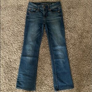 lowrise flare american eagle jeans